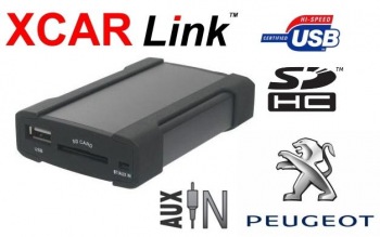 Adaptér USB/SD MP3 vstup pro autorádio Peugeot
