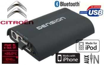 Gateway PRO BT- USB/iPod/iPhone a Bluetooth rozhraní pro Citroen
